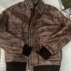 Vintage Bomber Jacket (Leather)